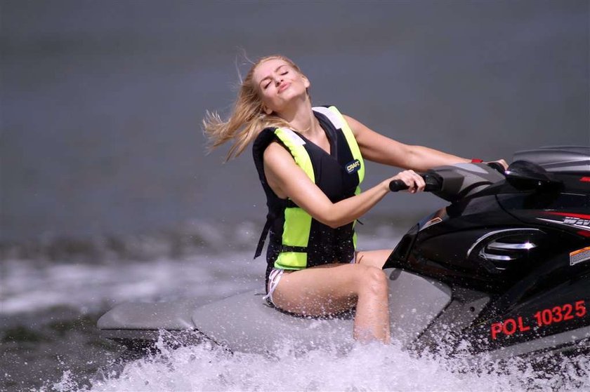 Frytka na plaży na złoto się smaży