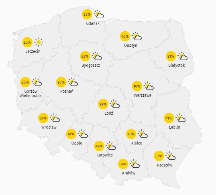 Pogoda Na Piatek Prognoza Pogody Na 20 11 2020 Wiadomosci