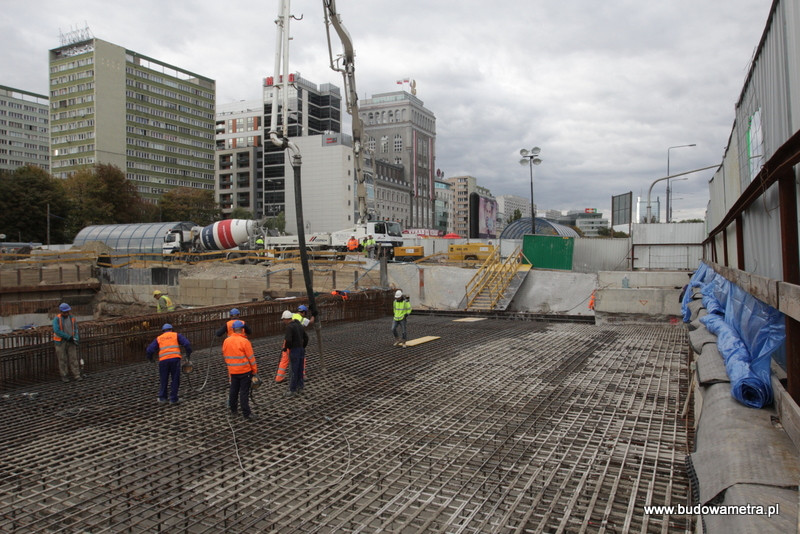 Postępy na placu budowy II linii metra