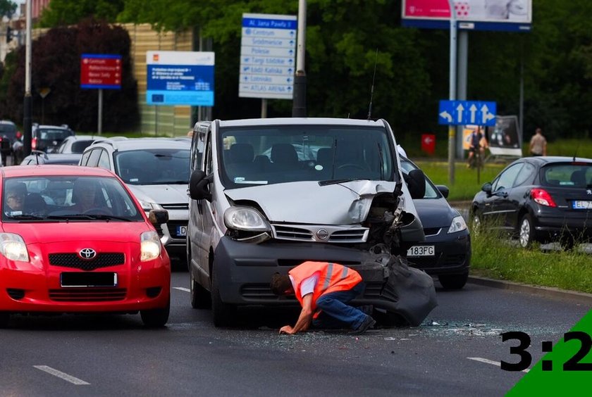 Karambol na al. Włókniarzy przy Obywatelskiej. Zderzyło się pięć aut