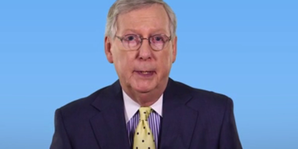 Mitch McConnell during an interview with Business Insider.