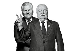 Kwaśniewski i Wałęsa