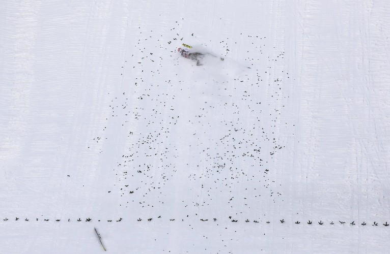 Upadek Severina Freunda na skoczni w Innsbrucku