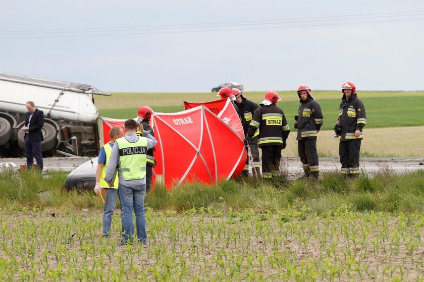 Tragiczny wypadek na drodze krajowej nr 45 w Folwarku pod Opolem