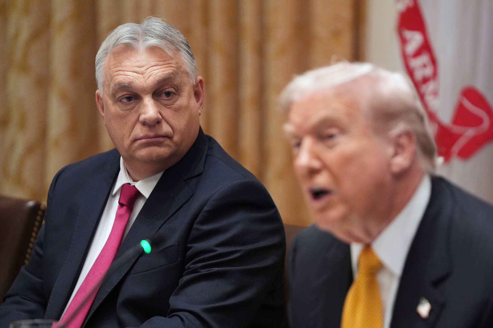 Americký prezident Donald Trump a maďarský premiér Viktor Orbán.