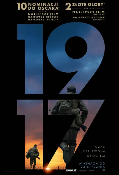 Plakat filmu &quot;1917&quot; w reżyserii Sama Mendesa