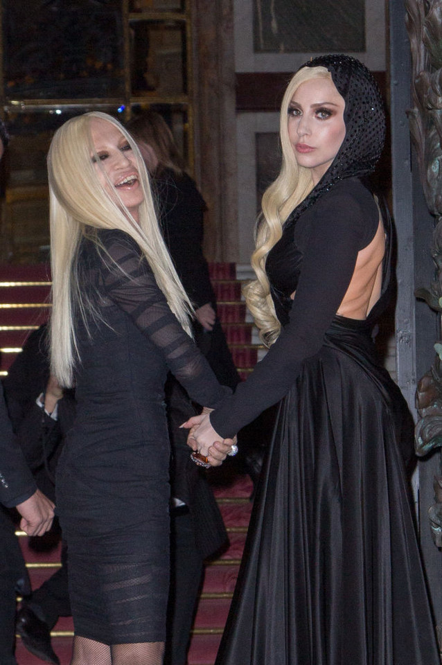 Donatella Versace i Lady Gaga (2014 rok)