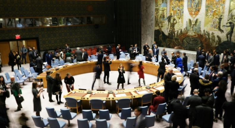 The UN Security Council gathers for a vote