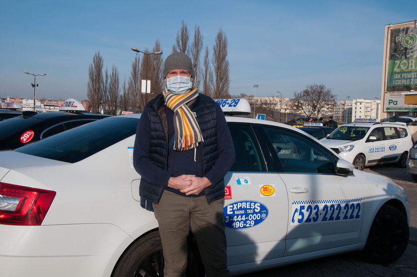Protest taksówkarzy w największych miastach Polski