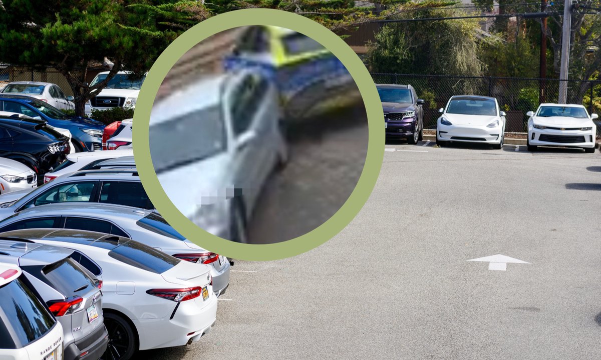 Auto stoczyło się na radiowóz. W środku była pasażerka. Nagranie hitem sieci