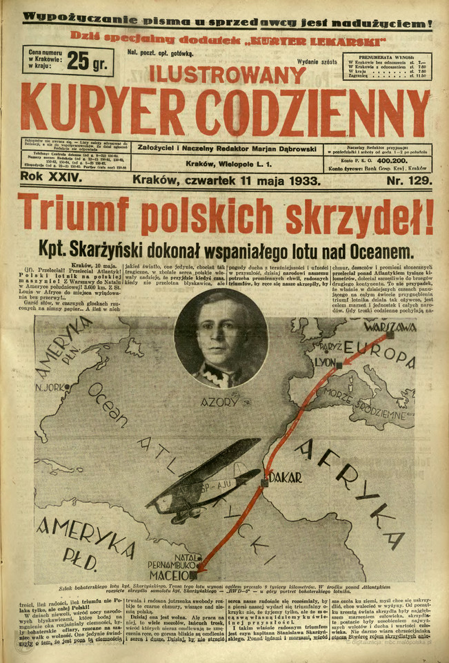 Ilustrowany Kuryer Codzienny. 1933, nr 129 (11 V)