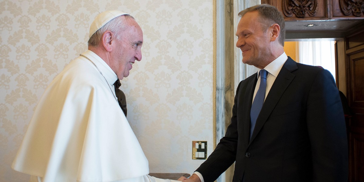 Papież Franciszek i Donald Tusk