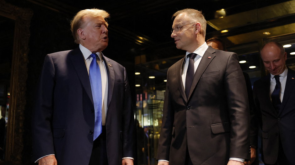 Donald Trump i prezydent Andrzej Duda