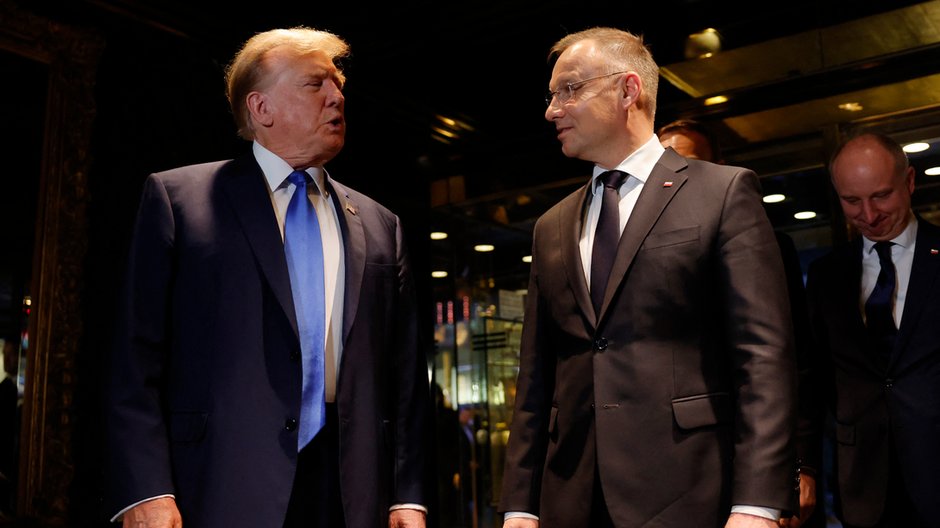 Donald Trump i prezydent Andrzej Duda