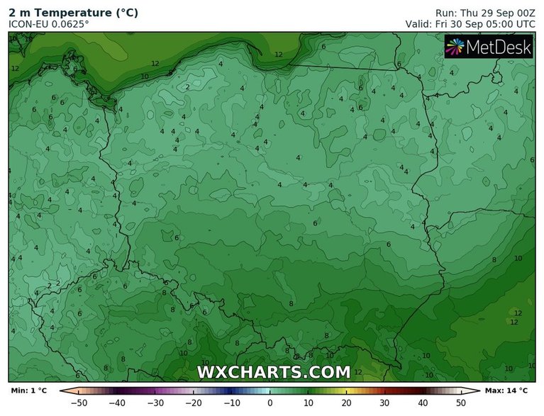 W nocy lokalnie pojawią się przymrozki