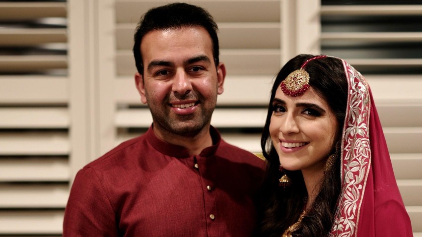 Par na proslavi veridbe | Foto: Sammi Cannold