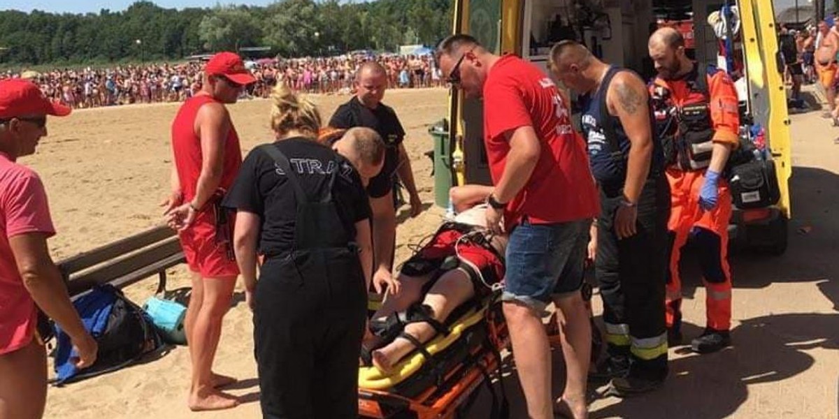 Brawurę nieomal przypłacił życiem. Tak kończą się popisy nad wodą