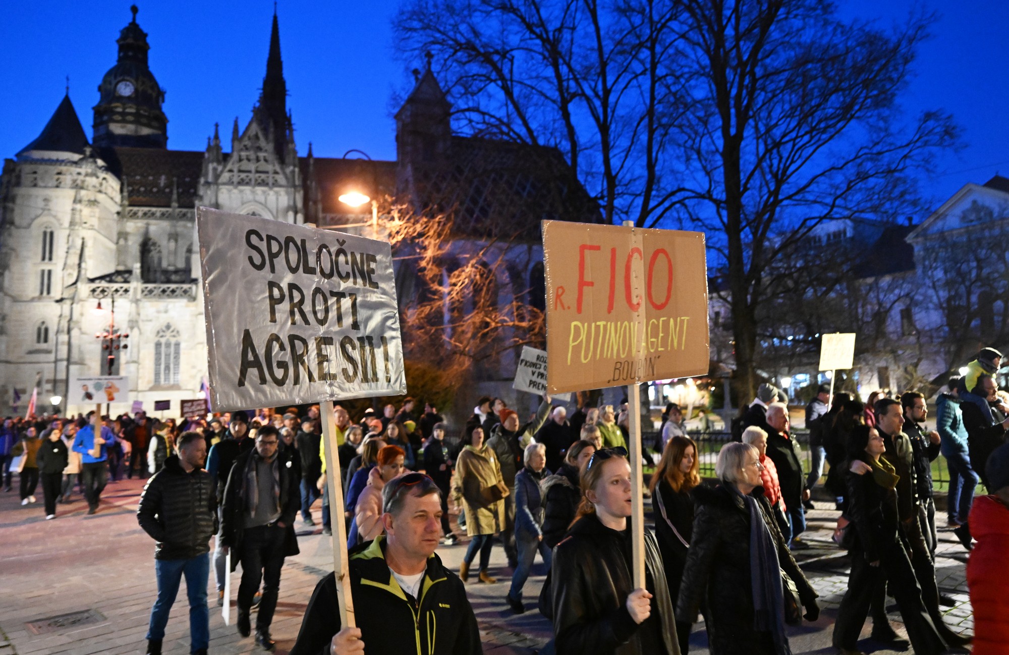 Protest Slovensko je Európa v Košiciach.
