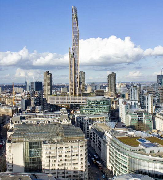 Projekt PLP Architecture drewnianego drapacza chmur w Londynie 