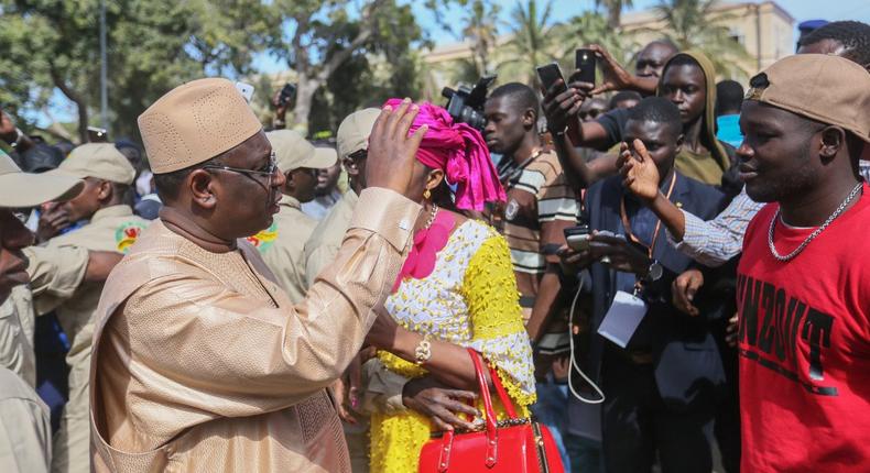 Le Président Macky Sall lors de la campagne électorale de 2019 | Pulse