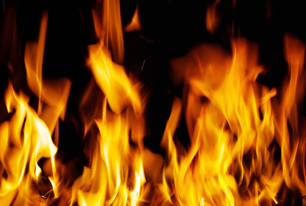 ogień, pożar