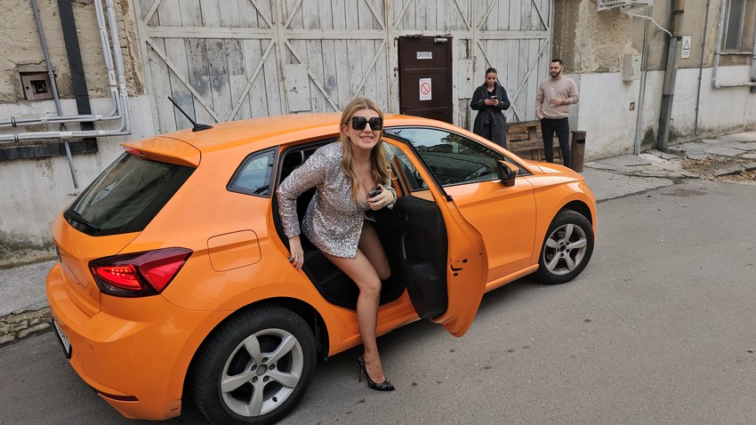 Viki Miljković na snimanju "Zvezda Granda"