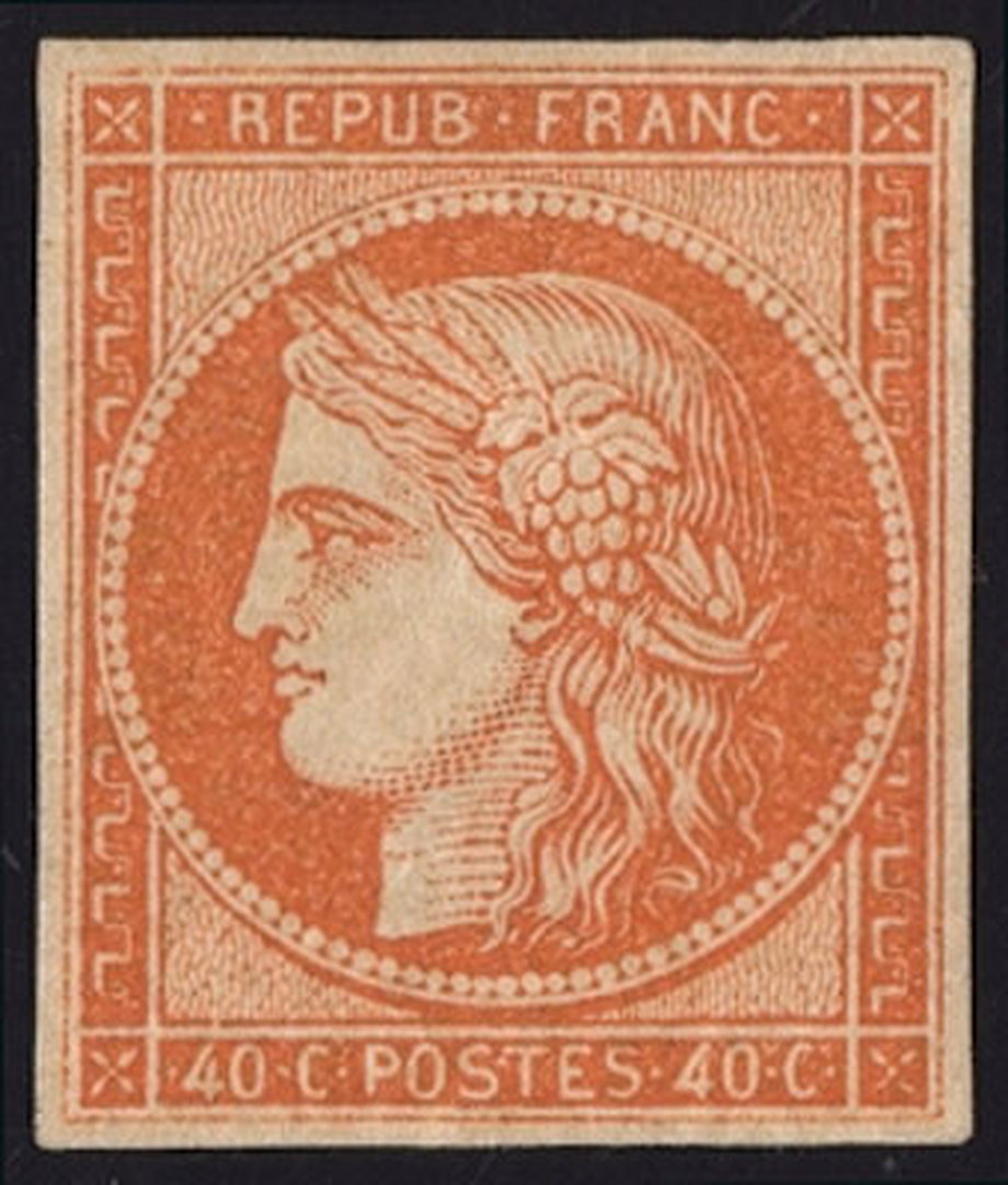 Pierwszy francuski znaczek