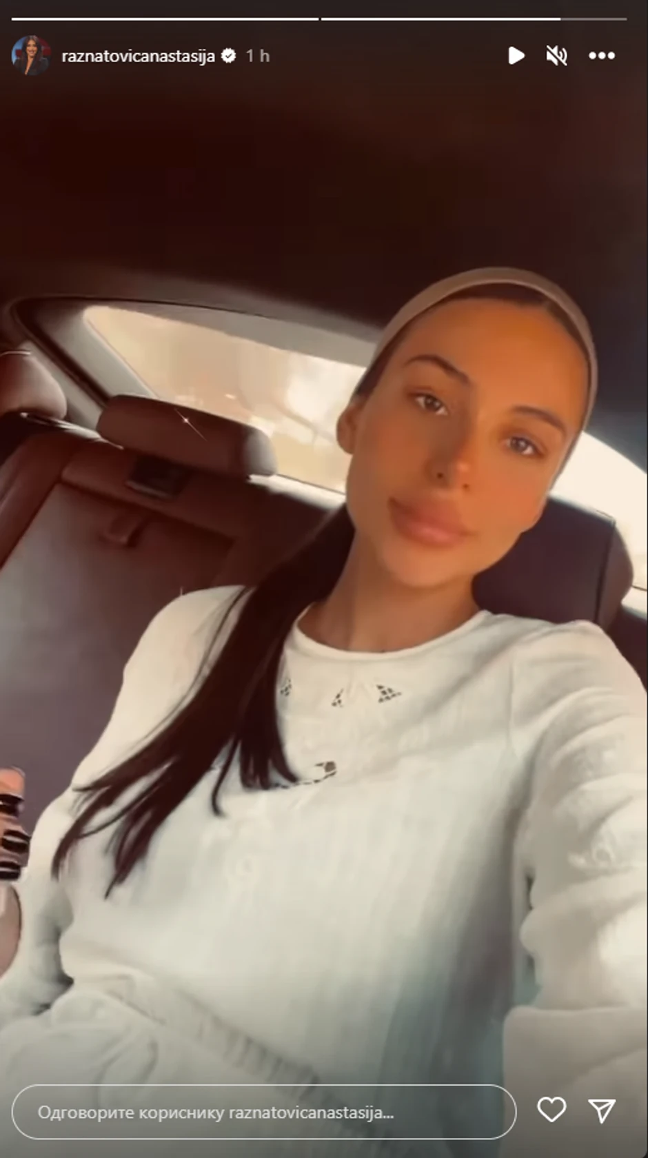 Anastasija Ražnatović pokazala trudnički stomak