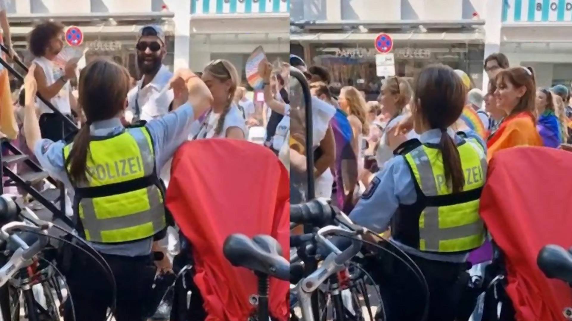 Imádja a net a német rendőrnőt, aki táncra perdült a kölni melegfelvonuláson