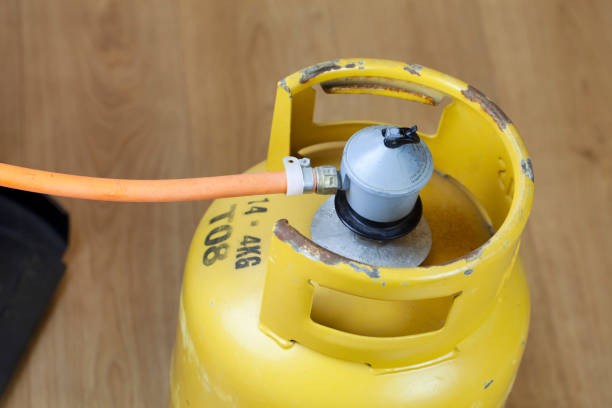 A photo of a gas cylinder