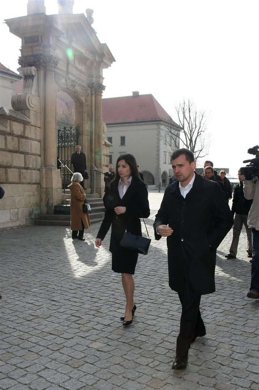 Marta Kaczyńska i Marcin Dubieniecki na Wawelu. ZDJĘCIA