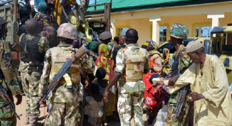 Troops rescue 195 captives in Borno.