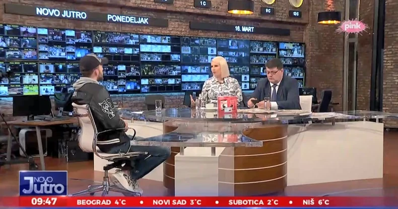 Veljko Ražnatović u jutarnjem programu