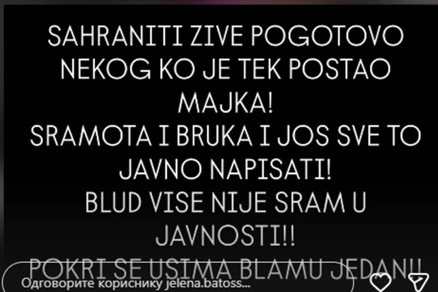 Jelena Batos o objavi Indi Aradinović