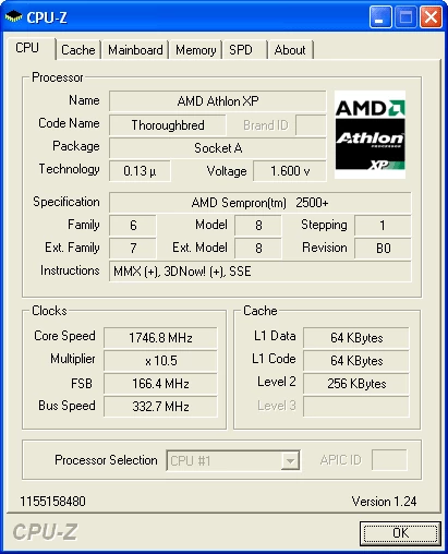 AMD Sempron 2500+ (1,75 GHz)