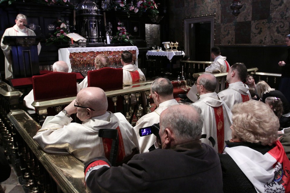 CZĘSTOCHOWA JASNA GÓRA PIELGRZYMKA RODZIN KATYŃSKICH (przedstawiciele Rodzin Katyńskich)