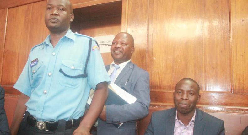 Nandi Governor Stephen Sang during his court appearance on June 11, 2019. He has vowed to erect a cattle dip in Kibwari Tea Estate in one month