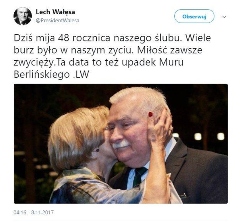 Wielkie święto u Wałęsów. Nie obeszło się bez wpadki!