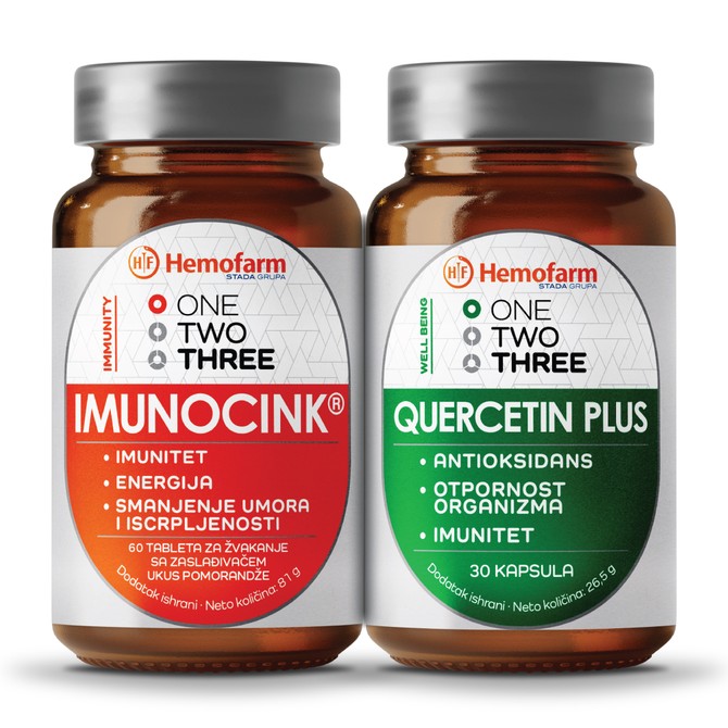 One Two Three - Immunocink i Quercetin Plus