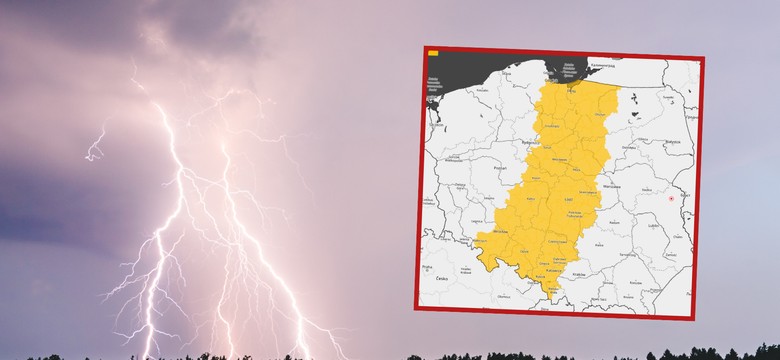ALERT IMGW dla 9 województw. Nadciągają burze, grad i wichury