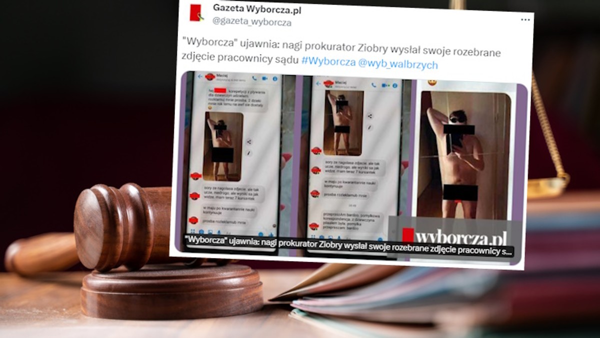 Nagi prokurator ze Świdnicy zawieszony. Wysyłał niecenzuralne zdjęcia