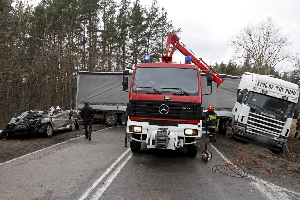 Wypadek na drodze krajowej nr 19