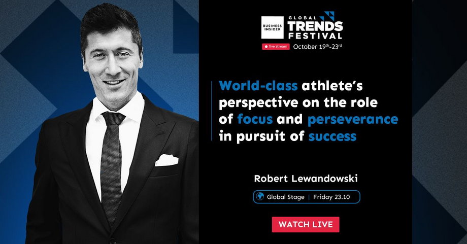 Robert Lewandowski wystąpi na Business Insider Global Trends Festival już w październiku!