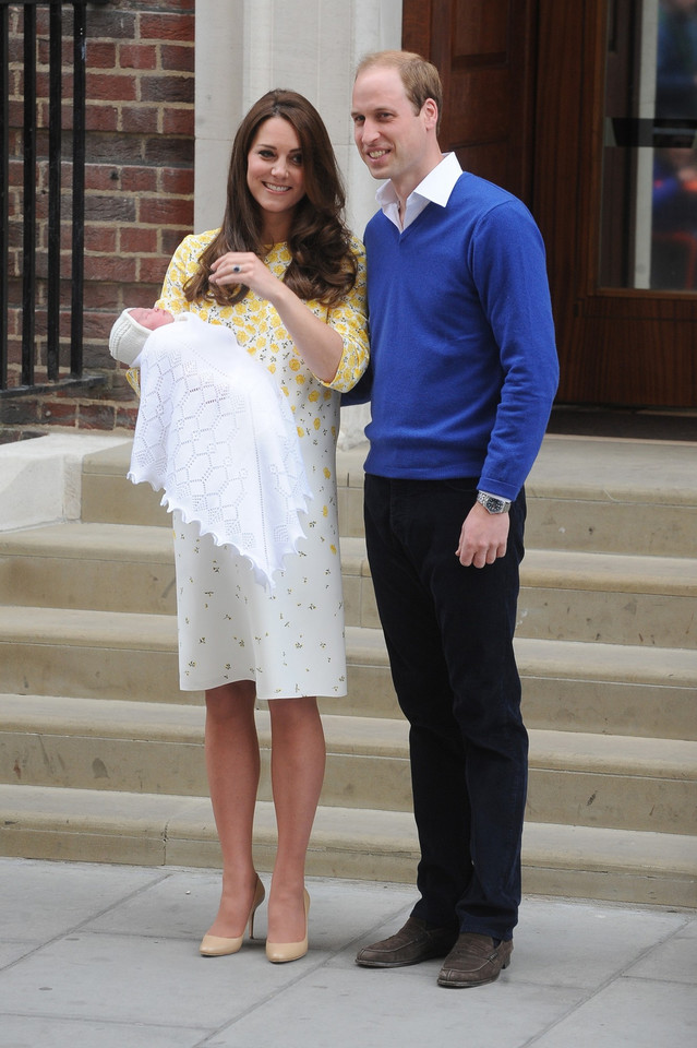 Książę William i księżna Kate, szpital św. Marii, rok 2015