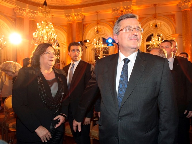 Prezydent Bronisław Komorowski z małżonką