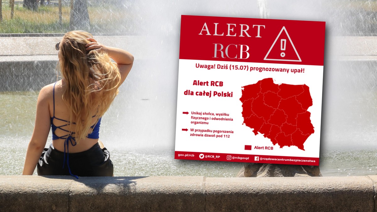 Alerty RCB dla całej Polski. Wiadomo, kiedy upał będzie największy