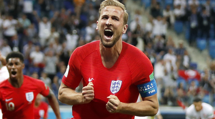 Harry Kane duplázott, együttese vezére volt az angolok nyitómeccsén Oroszországban /Fotó: MTI/EPA - Francis R Malasig