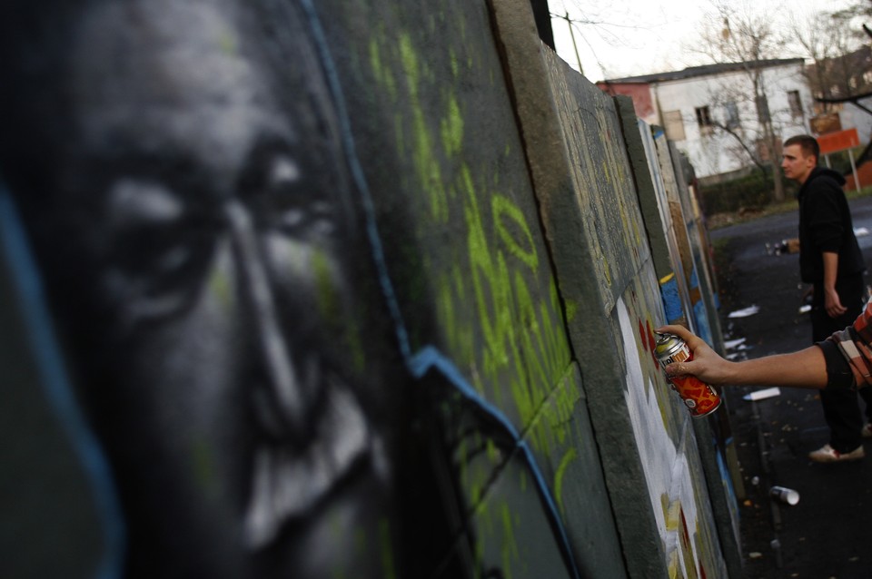 ZABRZE SKANSEN KRÓLOWA LUIZA GRAFFITI