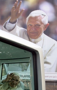 GERMANY-POPE-WYD-POPEMOBILE