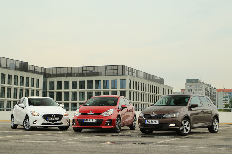 Porównanie: Kia Rio, Mazda 2 i Skoda Fabia